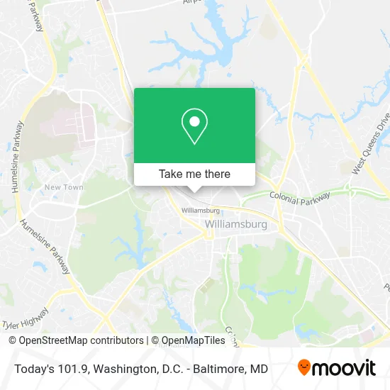 Today's 101.9 map
