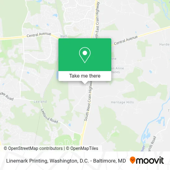 Linemark Printing map