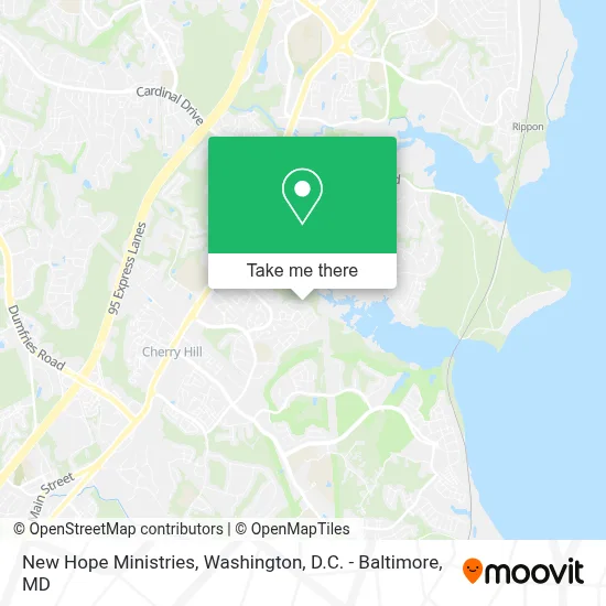 New Hope Ministries map