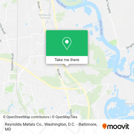 Reynolds Metals Co. map