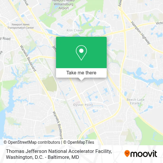 Thomas Jefferson National Accelerator Facility map