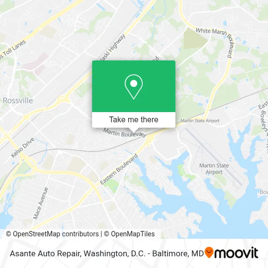 Asante Auto Repair map
