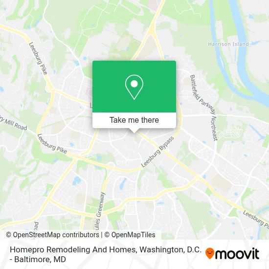 Homepro Remodeling And Homes map