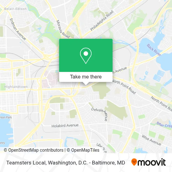 Teamsters Local map