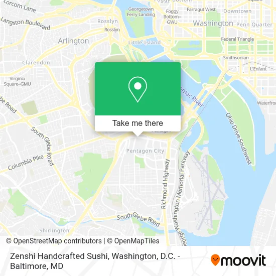 Zenshi Handcrafted Sushi map