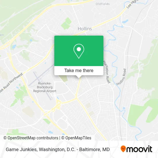 Game Junkies map