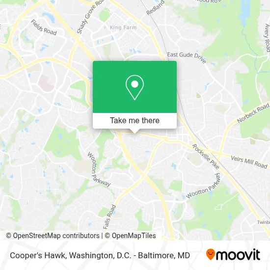 Cooper's Hawk map