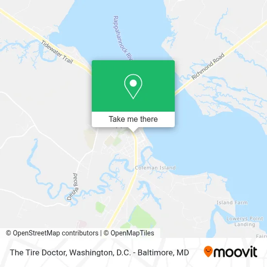 The Tire Doctor map