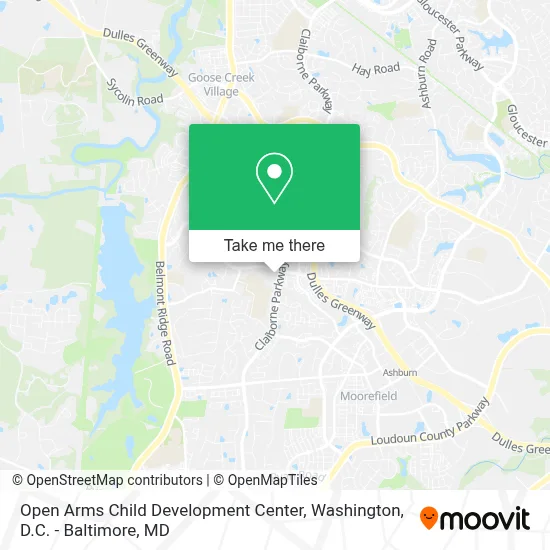 Open Arms Child Development Center map