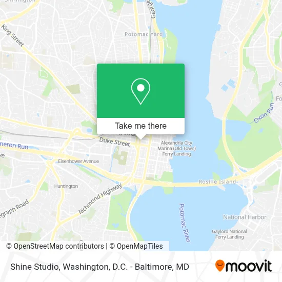 Shine Studio map
