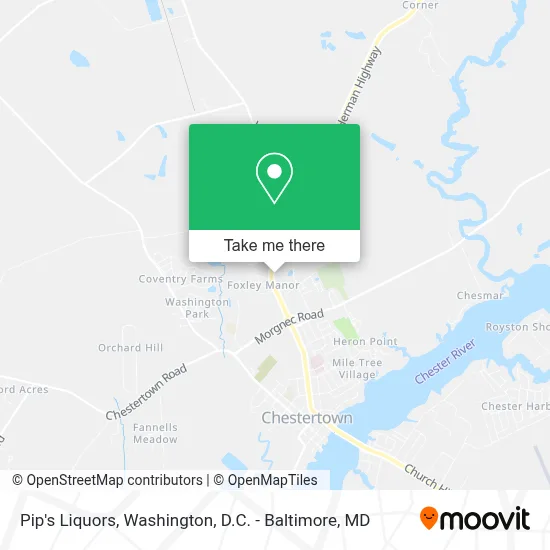 Pip's Liquors map