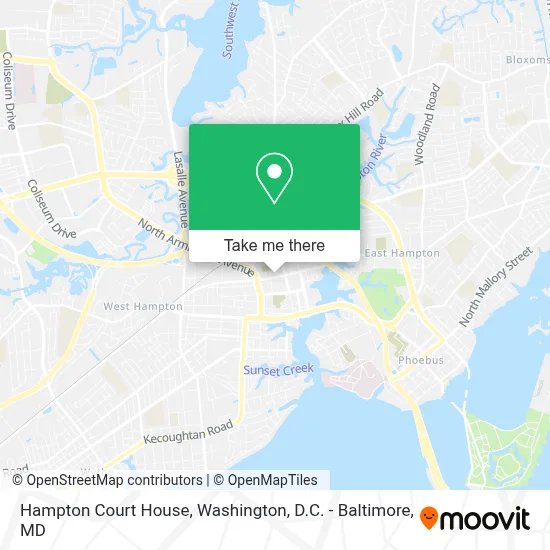 Hampton Court House map