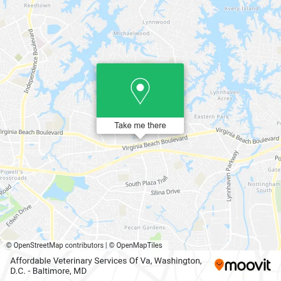Affordable Veterinary Services Of Va map