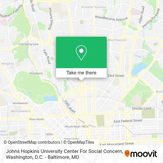 Johns Hopkins University Center For Social Concern map