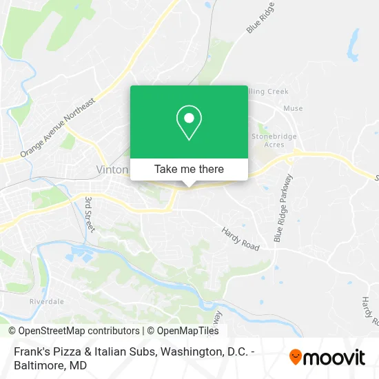 Frank's Pizza & Italian Subs map