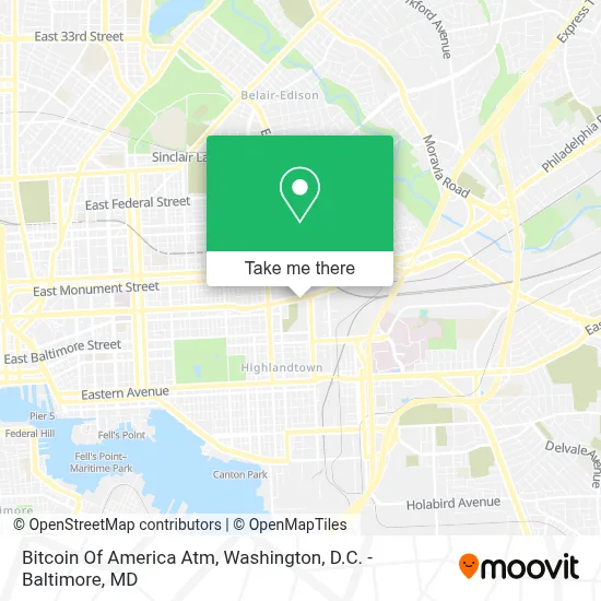 Bitcoin Of America Atm map