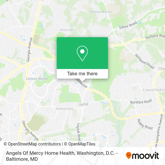 Angels Of Mercy Home Health map