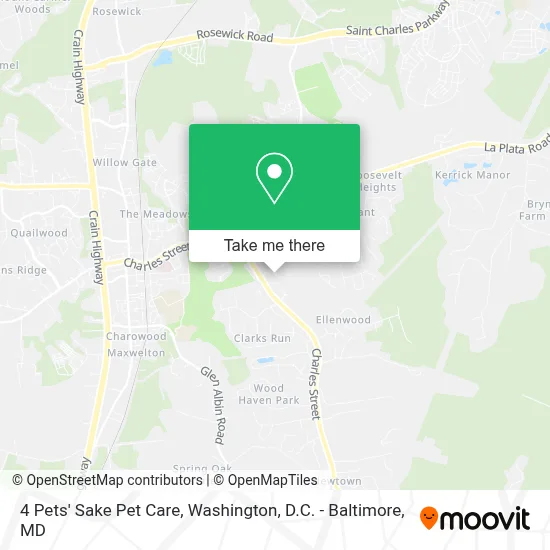 4 Pets' Sake Pet Care map