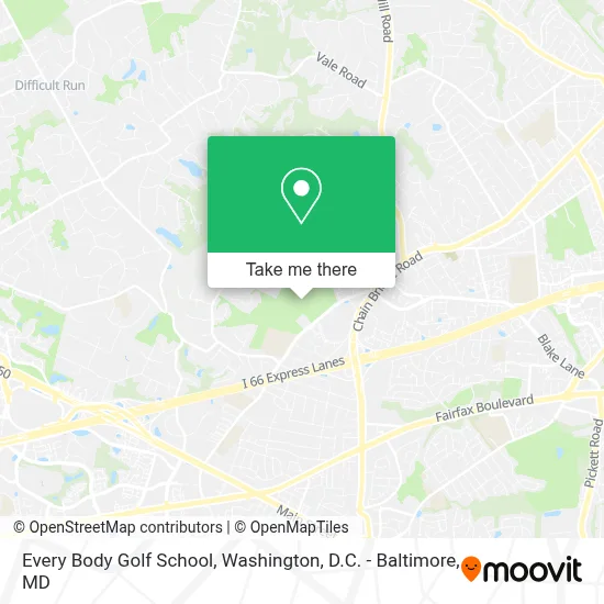 Every Body Golf School map