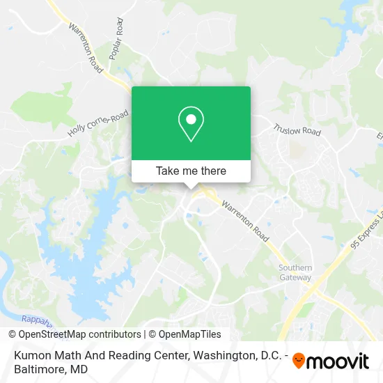 Kumon Math And Reading Center map