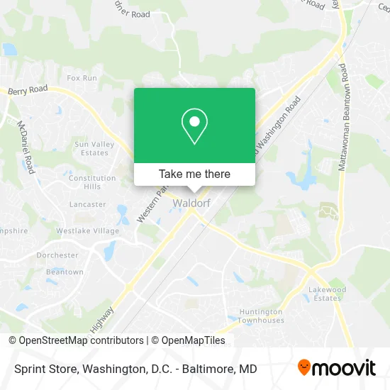 Sprint Store map