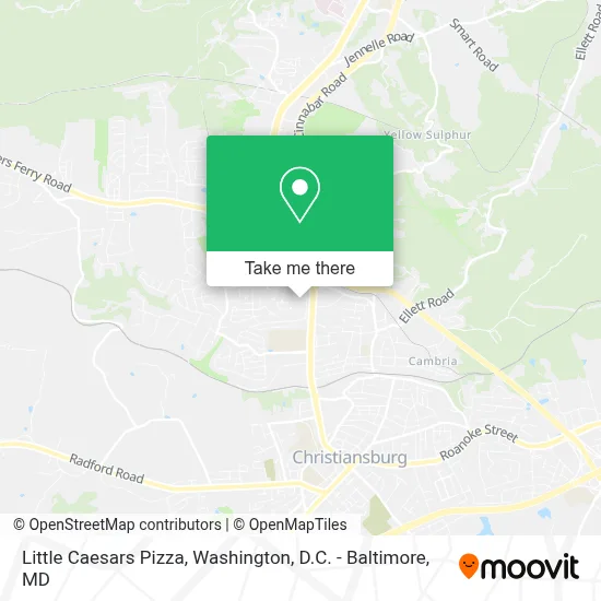 Little Caesars Pizza map