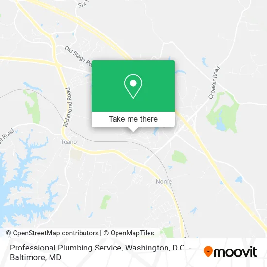 Professional Plumbing Service map