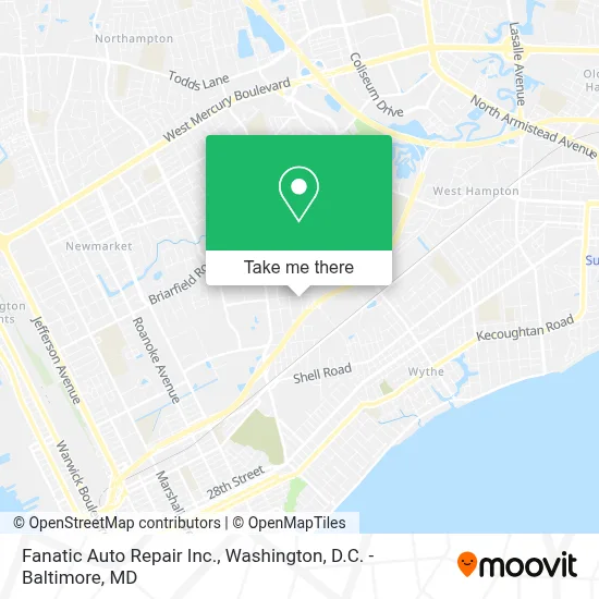 Fanatic Auto Repair Inc. map