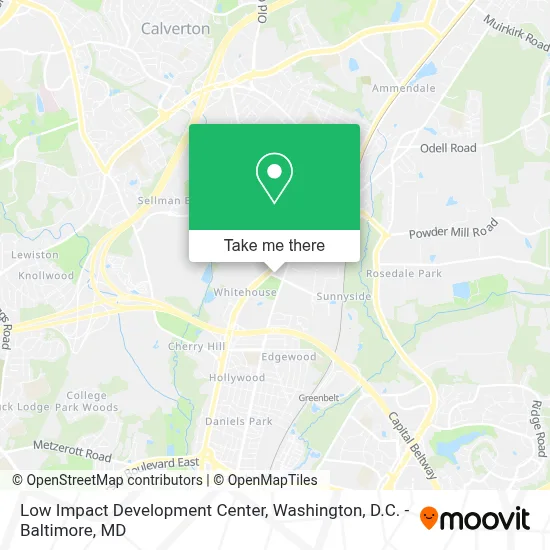 Low Impact Development Center map