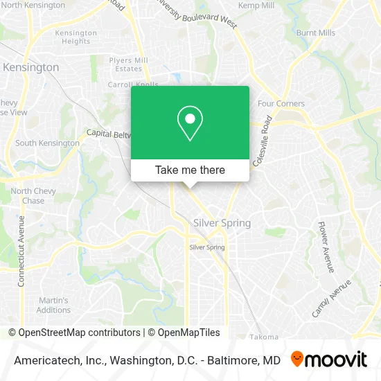 Americatech, Inc. map