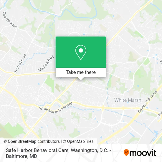 Safe Harbor Behavioral Care map
