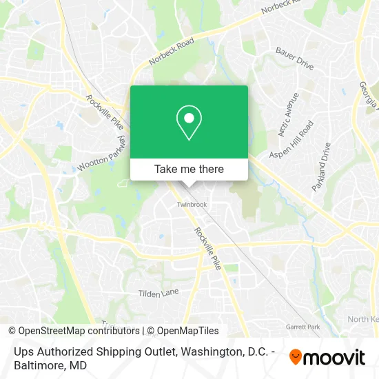 Ups Authorized Shipping Outlet map