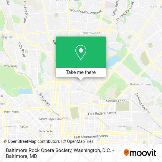 Baltimore Rock Opera Society map