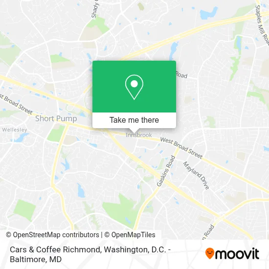 Cars & Coffee Richmond map