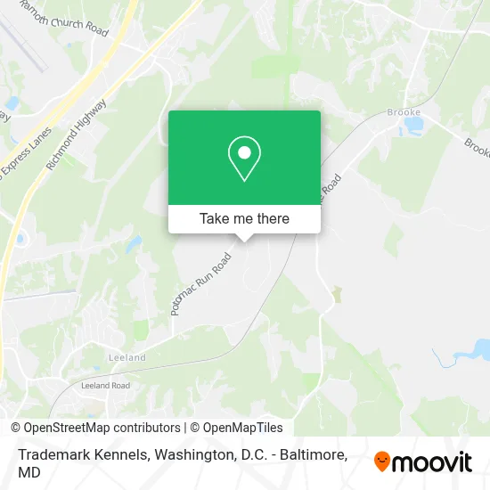 Trademark Kennels map