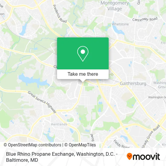 Blue Rhino Propane Exchange map