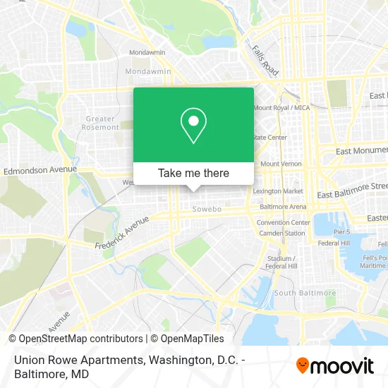 Union Rowe Apartments map