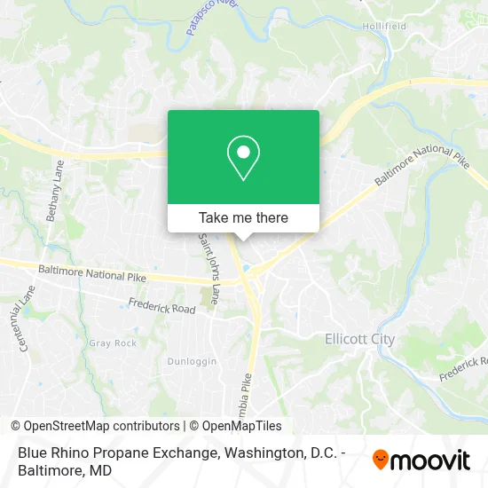 Blue Rhino Propane Exchange map
