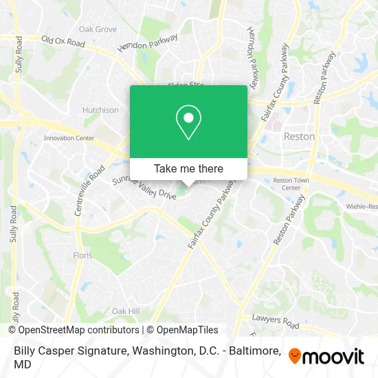 Billy Casper Signature map