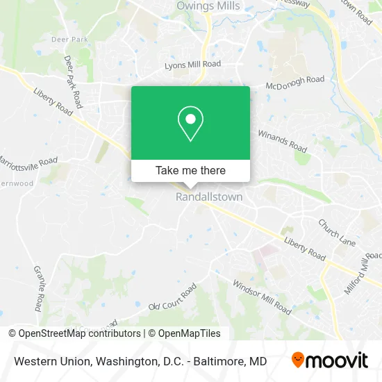 Western Union map