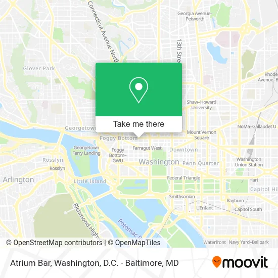 Atrium Bar map