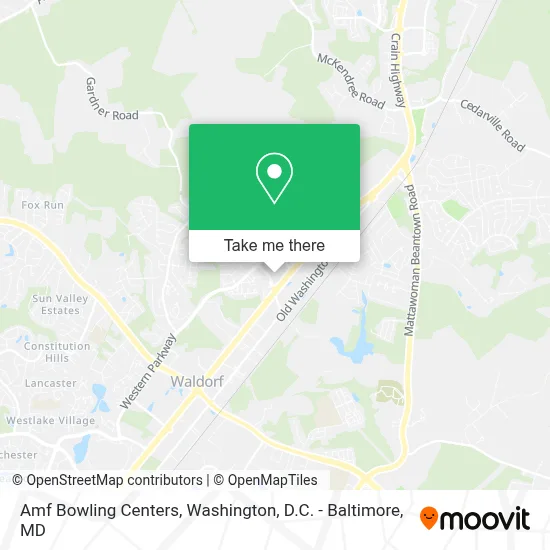 Amf Bowling Centers map
