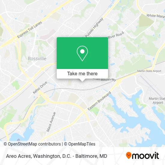 Areo Acres map