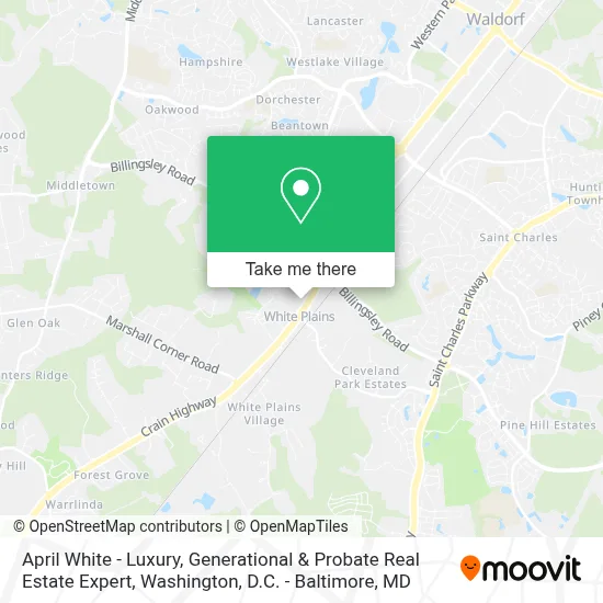 April White - Luxury, Generational & Probate Real Estate Expert map