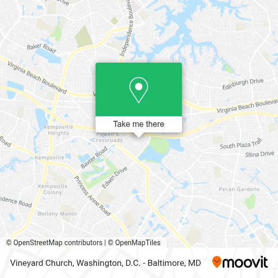 Vineyard Church map