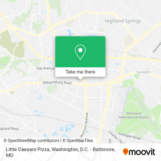 Little Caesars Pizza map