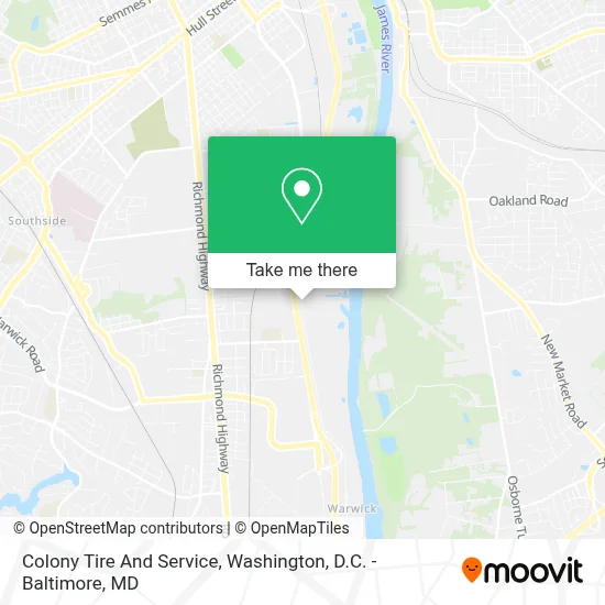 Colony Tire And Service map