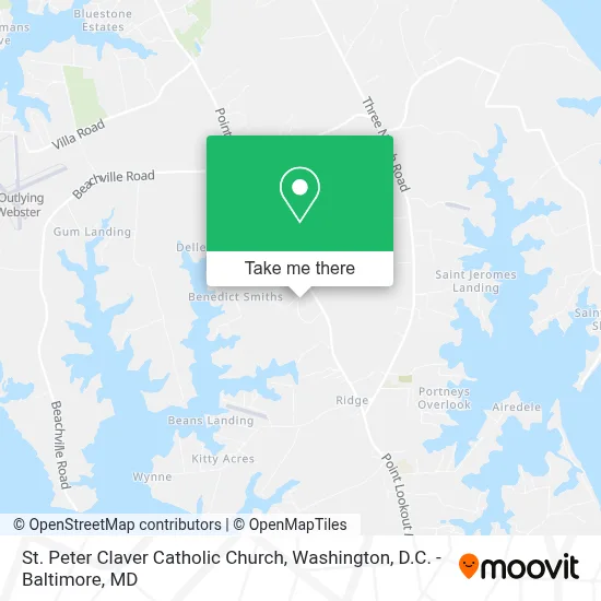St. Peter Claver Catholic Church map