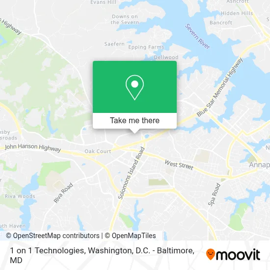 1 on 1 Technologies map