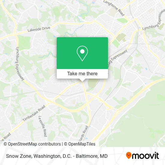 Snow Zone map